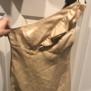NWT Evan pic one gold dress size 2